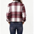 thumbnail image 5 of Yifymode Cropped Jacket Women Fall Outwear Button Down Plaid Trendy Cropped | Plaid Jacket Women, Gingham Shackets Coats Petite, Fashion, 5 of 9