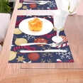 thumbnail image 5 of XMXT Woven Placemats Set of 4, Candy Christmas Balls Stain Resistant Table Runner Anti-Skid Place Mats for Dining Table, 12 x 18 inches, 5 of 6