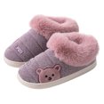 thumbnail image 4 of Vedolay Slippers for Women Soft Plush Warm Lightweight Non-Slip House Slippers Purple,36-37, 4 of 5