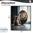 thumbnail image 4 of Stupell Industries Contemporary Kitten Becomes Lion Illusion Black Framed Giclee Art, 11 x 14, by Scott Stulberg, 4 of 8