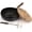 9.45in, variant on CLIQKWEN 10.2" Carbon Steel Wok Pan - Small Wok with Lid Nonstick Flat Bottom, Handmade Chinese Wok Japanese Iron Pan, Stir-Fry Pan with Glass Lid for All Stoves