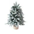 thumbnail image 2 of Wadada 18Inch Pre-lit Artificial Small Mini Christmas Tree with Warm White Multi-Color LED Lights, Remote Control and Timer, Perfect for Xmas Tabletop Decorations, Home, Kitchen, Dining Table, 2 of 7