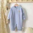 thumbnail image 2 of Fesfesfes Baby Velvet Jumpsuit Cute Striped Romper Romper and Winter Newborn Children Warm Clothes for Boys and Girls, 2 of 9