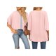 thumbnail image 4 of Txlixc Dolman manga cuello en V mujer #39;st - camisa gasa suelta Split verano Street Top Txlixc  moda, 4 of 6