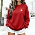 thumbnail image 7 of Jsaierl Womens Halloween Sweatshirts Plus Size Ghost Graphic Pullovers Soft Going Out Round Neck Long Sleeve Shirt Tops Halloween Party Supplies, Sizes S-2XL, 7 of 7