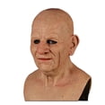 thumbnail image 2 of Cosplay Rubber Old Man Face-cover Realistic Scary Latex Mask Horror Headgear Cosplay Props for Adult Man Woman, 2 of 4
