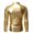 Gold, variant on Utoimkio Men's Shiny Sequins Dress Shirt Long Sleeve Button Down Shirt Party Nightclub Christmas Prom Costume
