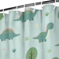 thumbnail image 3 of LightBlue Cartoon Dinosaurs Trees Pattern Shower Curtain 36"x72" ,Bathroom Decorative Shower Curtains Set with 12 Hooks,Modern Waterproof Washable Shower Curtain, 3 of 6