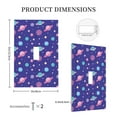 thumbnail image 3 of KLL Space Pattern Electrical Outlet Covers, 3" x 5" 1 Pack Electric Receptacle Plug Covers for Decorator Receptacle Outlet & Switch-Style T, 3 of 6