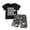 Black, variant on Xudanell Toddler Baby Boy Fishing/Hunting Outfit Graphic Letter Short Sleeve T-Shirt Camouflage Shorts Set (4-5 Years,Dark Gray)