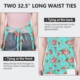 thumbnail image 6 of Pioneer Flower Floral Print Pattern Apron for Women and Men, Cotton Linen Waterproof with Pockets, Adjustable, 33x27 Inch for Kitchen, Gardening, BBQ, Salon, 6 of 6