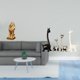 thumbnail image 2 of Figura de león, estatua de jirafa, adorno de resina, escultura de ciervo, cerámica, decoración moderna, acabado liso, ideal para estante, escritorio,, 2 of 8