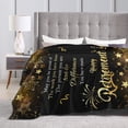 thumbnail image 4 of Wijzvio Happy Retirement Throw Blanket Soft Fuzzy Fleece Blanket For Couch Bed Living Room Decoration 60"X50", 4 of 9