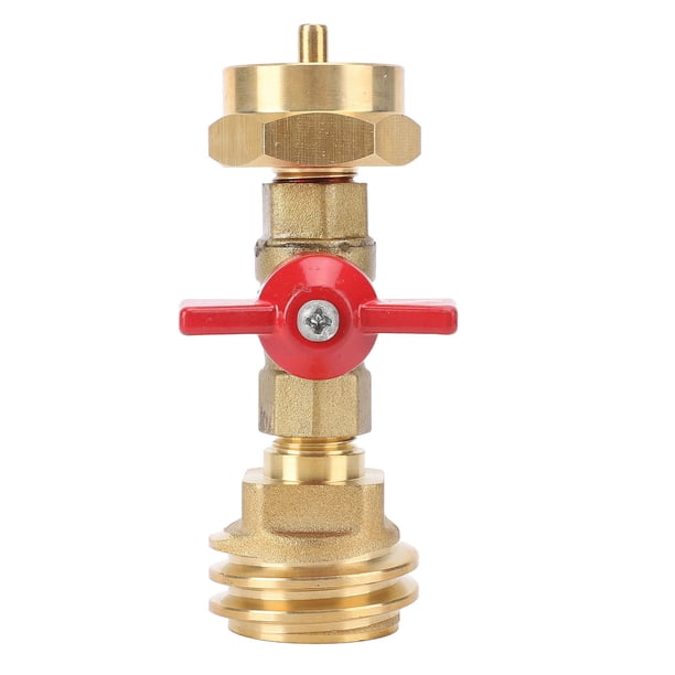 Adaptador De Recarga De Gas, Convertidor De Cilindro Desechable, Válvula Giratoria, Alta Resistencia, Amplia Compatibilidad Para Parrillas De Barbacoa