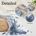 thumbnail image 3 of Blue Starfish Coastal Body Pillow Covers 20"x60", Eucalyptus Summer Nautical Shell Ocean Soft Brushed Microfiber Breathable Throw Pillow Covers, Pillowcase with Zipper for Couch Sofa Bedroom, 3 of 9