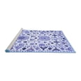 thumbnail image 2 of Ahgly Company Machine Washable Indoor Rectangle Abstract Blue Contemporary Area Rugs, 7' x 9', 2 of 4