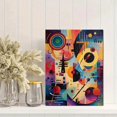 thumbnail image 2 of Abstract Geometric Circles Lines Canvas Print，Living Room Hotel Lobby Decor, 2 of 8