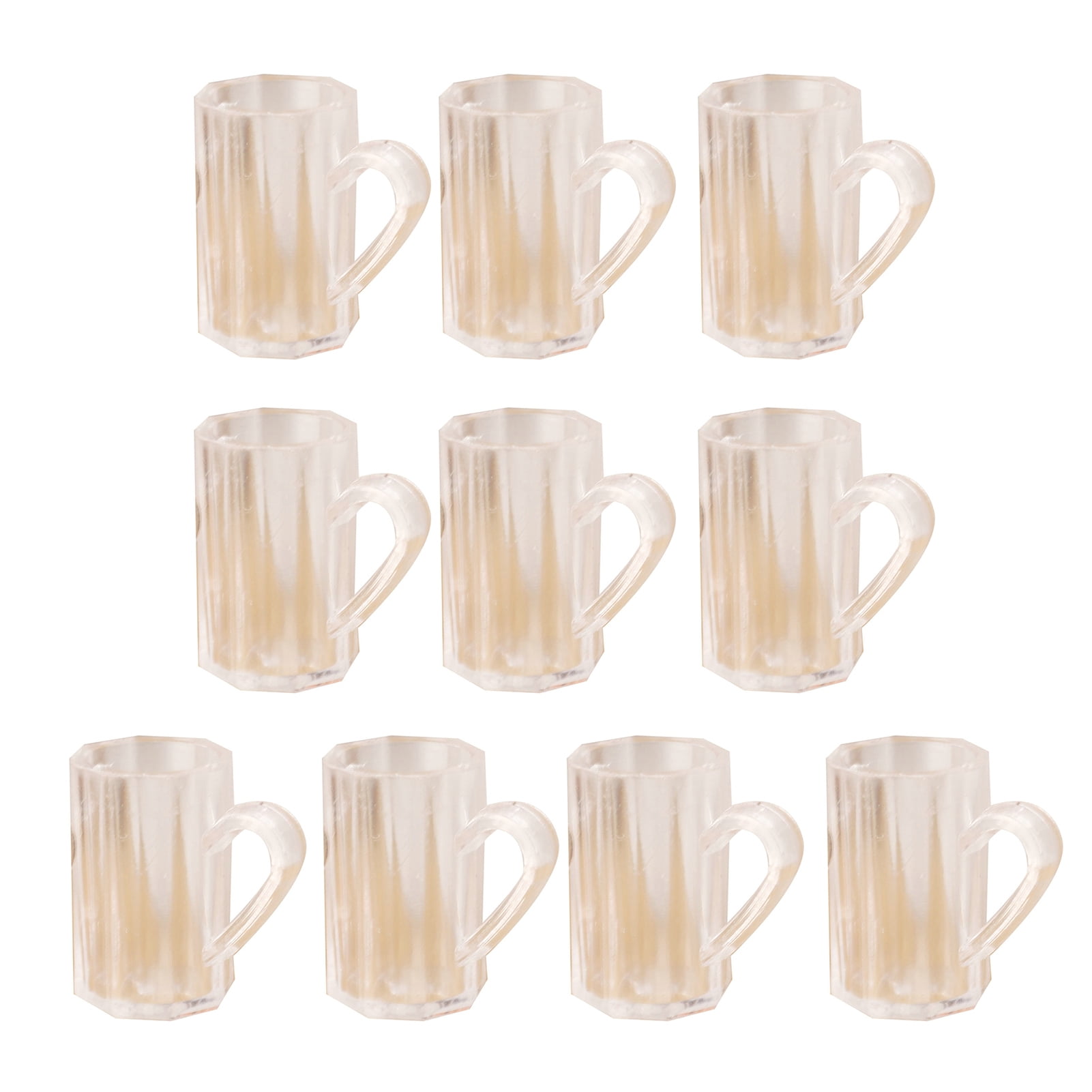 Lovely Plastic Beer Cup Mug Model DIY Simulated Empty Cups Micro