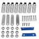 thumbnail image 3 of 3X Universal Antideslizante Pedales Freno Embrague Reposapiés Juego de cubierta para transmisión manual Coche, SM SunniMix Almohadillas para los pedales, 3 of 8