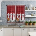 thumbnail image 4 of Chef Gnome Kitchen Small Curtain Rod Pocket Short Curtains Half Drapes Partition Cabinet Door Window Curtains Home Decor, 4 of 6