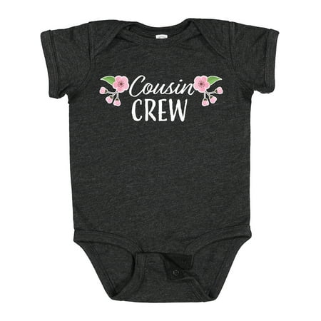 

Inktastic Cousin Crew with Flowers Gift Baby Girl Bodysuit