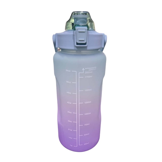 Botella de agua motivadora 2l NetGame Botella de agua Motivador 2L, color azul con morado