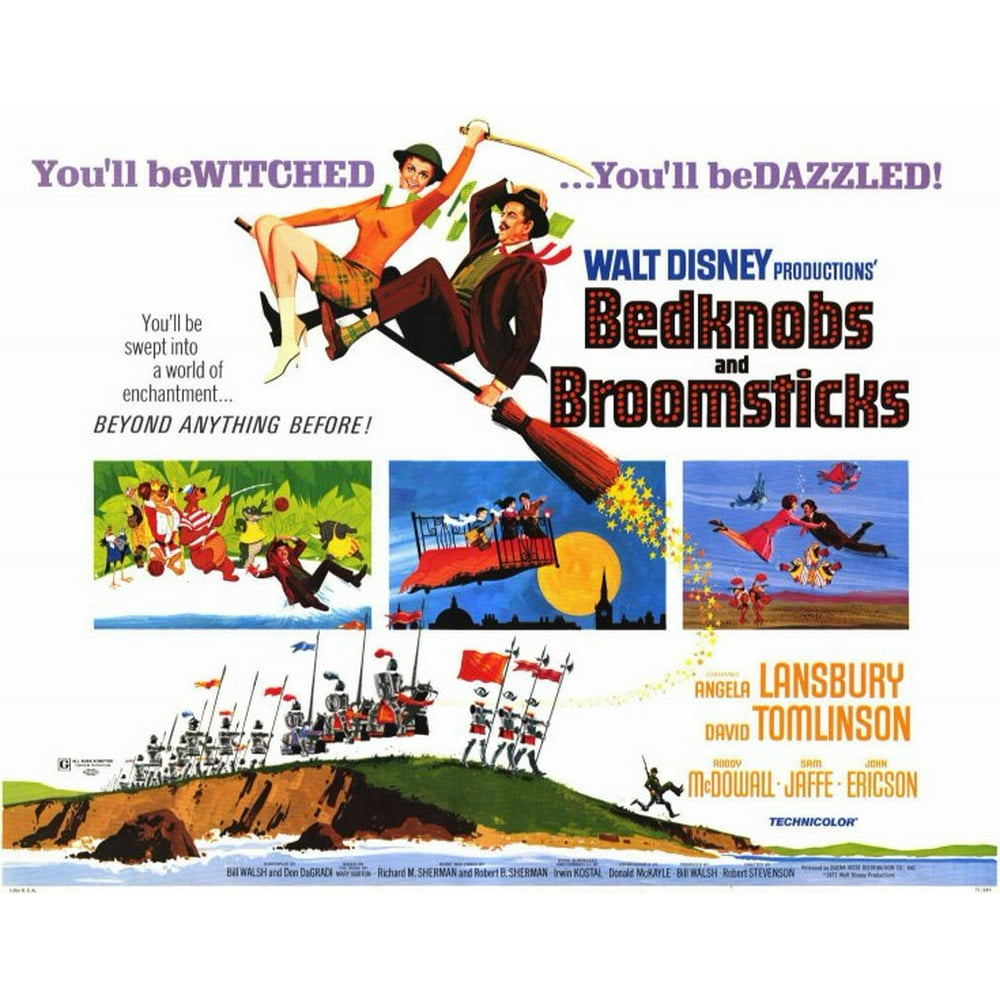 Bedknobs and Broomsticks movie POSTER (Style B) (11" x 14") (1971