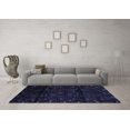 thumbnail image 3 of Ahgly Company Machine Washable Indoor Rectangle Persian Blue Traditional Area Rugs, 5' x 8', 3 of 4