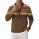 thumbnail image 2 of Mens Casual Manga Corta Botón Abajo Camisas Moda Impresa V-Cuello Botones Casual Tops para el Hogar Y el Uso Diario, 2 of 5