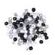 thumbnail image 3 of 240 Uds cuentas de rastas negro blanco transparente cuentas de tubo de pelo accesorios para trenzado de cabello 0,5 pulgadas, 3 of 8