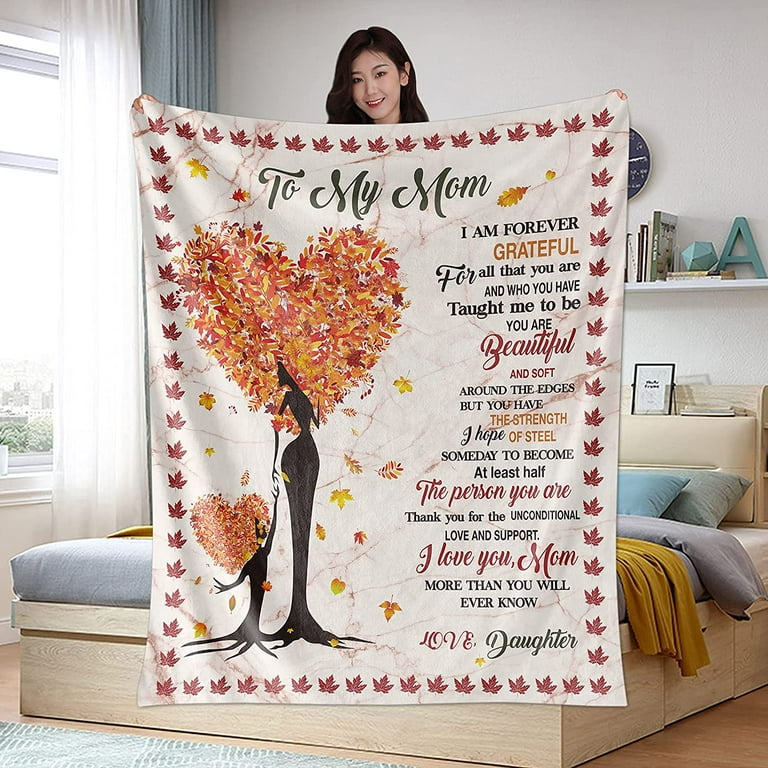  OFADD Gifts for Mom, Mother's Day Birthday Gifts for Mom,  Blanket to My Mom Gift from Daughter, Mom Day Gift Blanket, Mom Blanket 50”  x 60” : Home & Kitchen