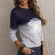 thumbnail image 4 of Blusa cómoda de manga larga con estampado informal para mujer a la moda Pompotops  FGAJ8682, 4 of 9