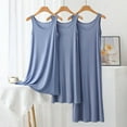 thumbnail image 2 of Robe Débardeur en Modal Été Robes camisole pour Femmes Longueur 84 à 118 cm Couleur Unie Grande Taille Simple Robe-Culotte Tenue d'Intérieur Conforta Été, 2 of 7