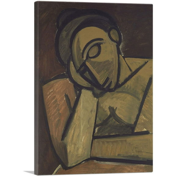 ARTCANVAS Repose 1908 Canvas Art Print by Pablo Picasso - Size: 26" x 18" (0.75" Deep)