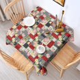 thumbnail image 2 of Pioneer Flower Floral Print Pattern Square Tablecloth, Waterproof Wipeable Spillproof Washable Table Cover for Home Kitchen Party Decor, 42"x42", 2 of 6