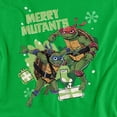 thumbnail image 2 of Teenage Mutant Ninja Turtles Merry Mutants Christmas Unisex Adult Long-Sleeve T Shirt, Kelly Green, Large, 2 of 4