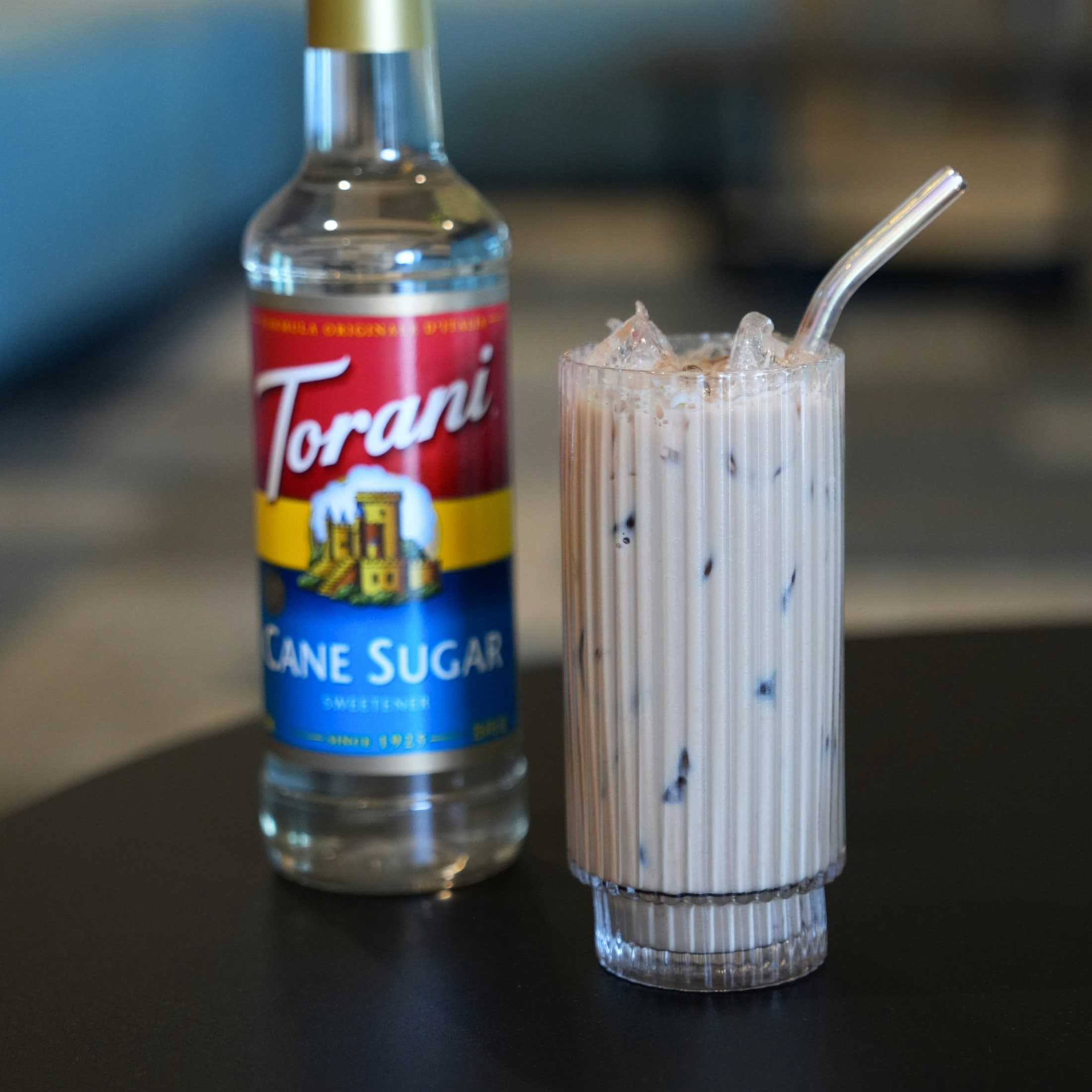 Torani Cane Sugar Sweetener Syrup, Plastic Bottle, Drink Flavoring Syrup, No Known Allergens, 25.4 fl oz