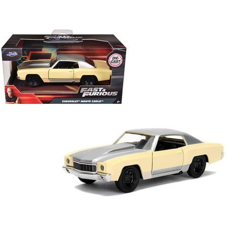 Chevrolet Monte Carlo Cream with Silver Hood & Top "The Fast and the Furious: Tokyo Drift" (2006) 1/32 Die Cast Model Car by Jada