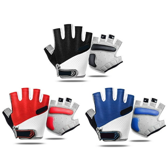 SPRING PARK 1 Pair Cycling Men Women Half Finger Nylon Bike Gloves Anti Slip Pad MTB Outdoor Sport Short Gloves