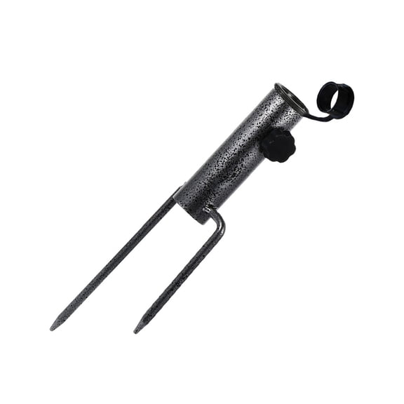WRISTBIQUE Black Umbrella Ground Anchor with Easy Insert Stake for Patio, Garden, Outdoor Use - and Secure