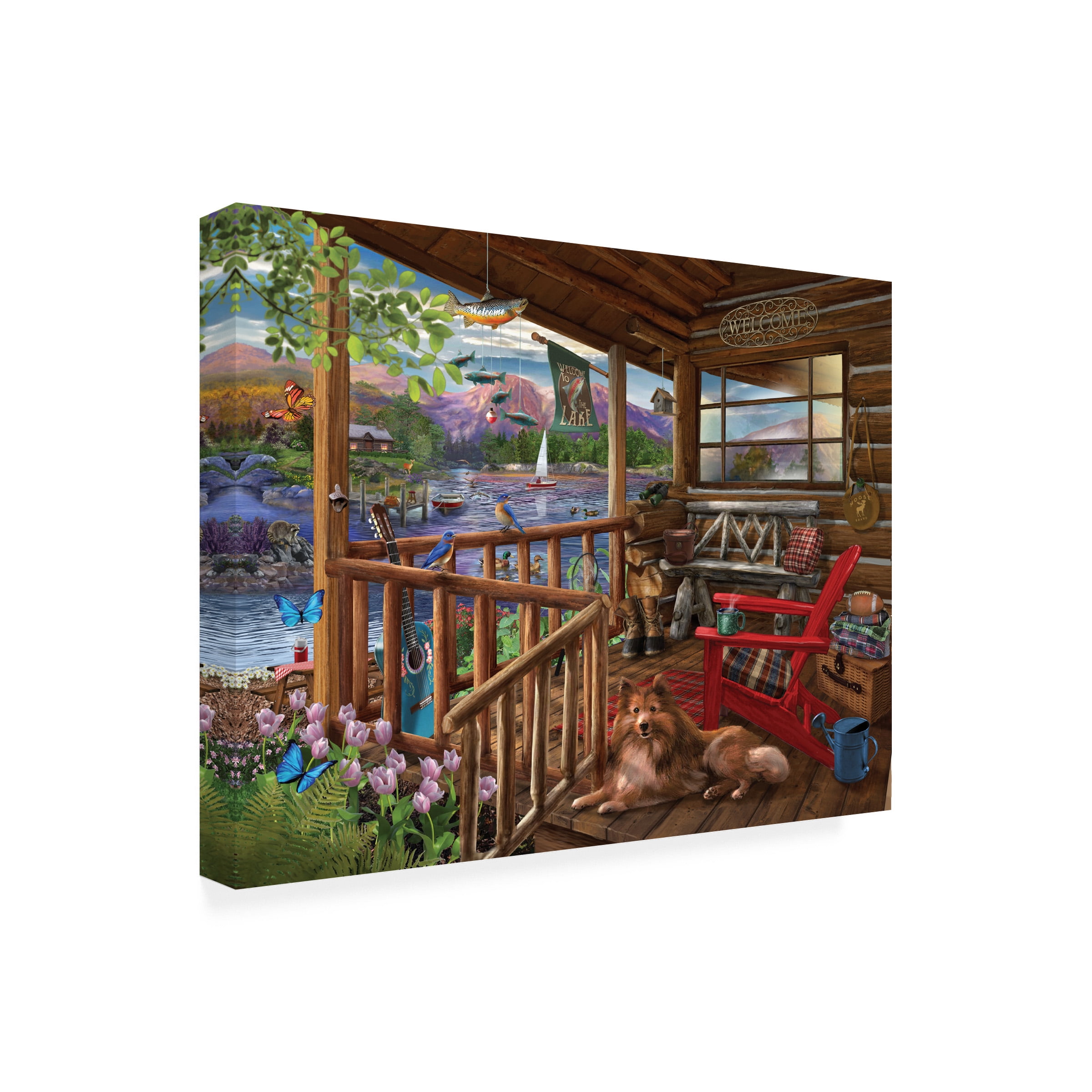 Bigelow Illustrations 'Porch Life' Canvas Art