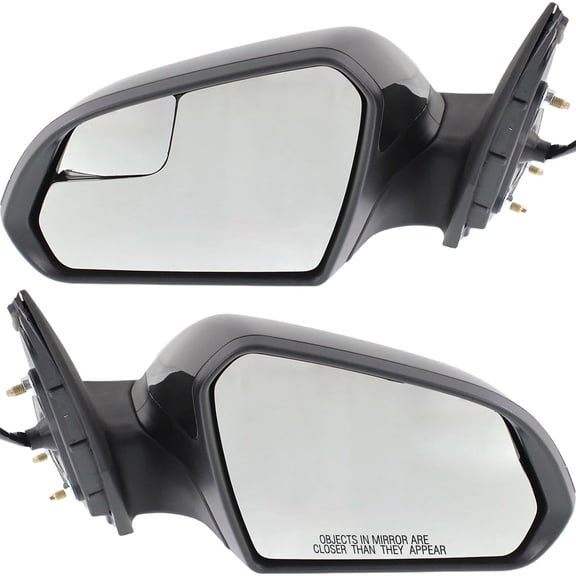 Suitable for 2015-2019 Hyundai Sonata Driver & Passenger Side Power Heated Mirrors - Paintable, No Blind Spot Monitor