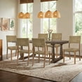 thumbnail image 2 of Duhome Mahogany Dining Chairs with Seagrass Woven Seat and Back, Rustic Style,Set of 6, 2 of 6