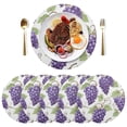 thumbnail image 5 of Ryvnso Grapes Fruit Round Plate Mats Dining Table Placemat Set of 4 for Holiday Decoration, 5 of 7