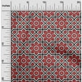 thumbnail image 1 of oneOone Polyester Lycra Dark Peach Fabric Geometric & Floral Block Sewing Craft Projects Fabric Prints By Yard 56 Inch Wide, 1 of 4