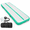 Green-10ft*3.3ft*4inches(3m*1m*0.1m), variant on Inflatable Gymnastics Air Mat Tumble Track With Pump Foring