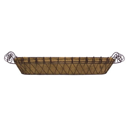 46 Inch Expanded Metal - 11 In. X 46 In. Metal Large French Window Box With Coco Liner
