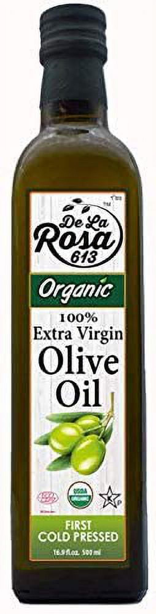 De La Rosa 613 Organic Extra Virgin Olive Oil & Raspberry Vinegar, 16.9 Oz (Pack of 2)
