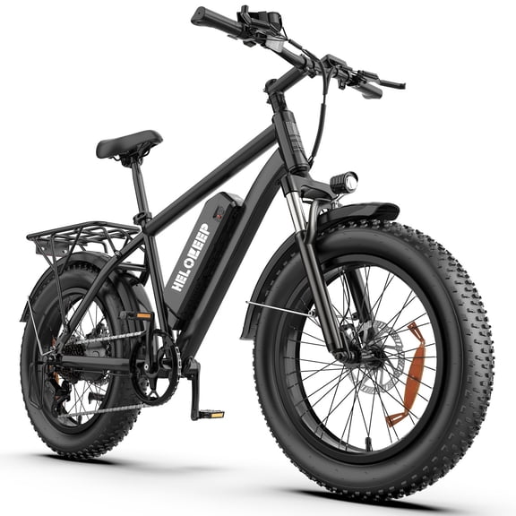 26" Fat Tire Electric Bike for Adults, 750W Motor (1500W Peak), 48V 15.6Ah Removable Battery, UL 2849 Certified Off-Road Ebike, 7-Speed Dual Disc Brakes, Black
