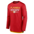 thumbnail image 2 of Men's Fanatics Red Calgary Flames Authentic Pro Tech Long Sleeve T-Shirt, 2 of 3